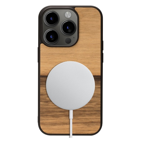 iPhone15 MagSafe wood case - Terra