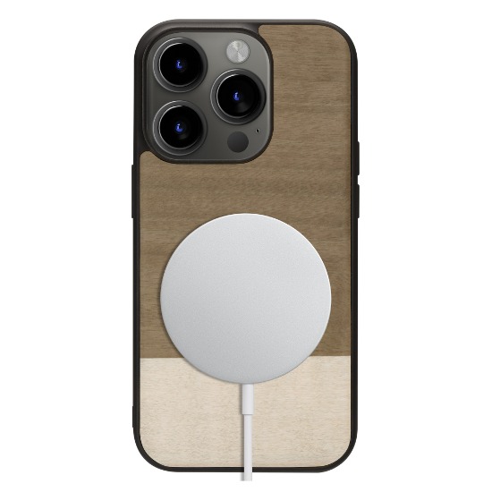 iPhone15 MagSafe wood case - Einstein