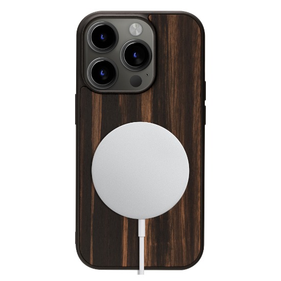 iPhone15 MagSafe wood case - Ebony