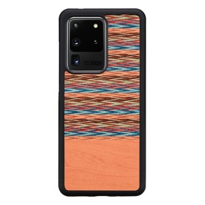 Galaxy 20 Ultra Wood Case Brownie Checkered