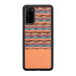Galaxy S20 Wood Case Brownie Checkered