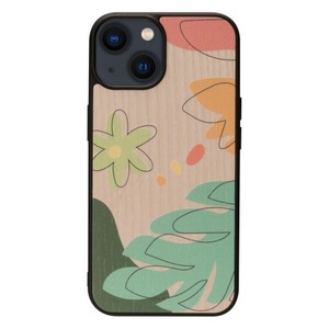 iPhone 14 Series Wood Case Botanic Touch 1