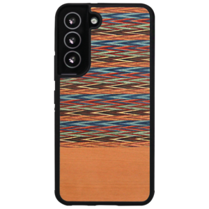 Galaxy S22 Series Wood Case Brownie Checkered