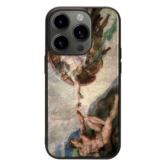 iPhone15 mother of pearl case - The creation of Adam
