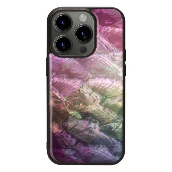 iPhone15 mother of pearl case - Water Flower