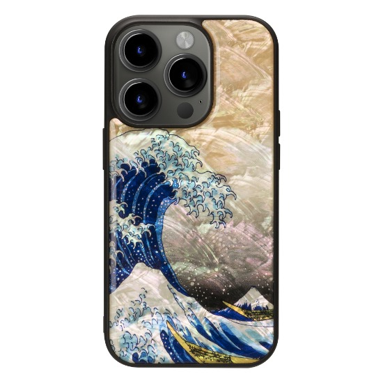 iPhone15 mother of pearl case - Great Wave Off